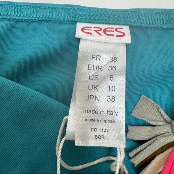 NWT ERES “Mambo Lambada” Braid-Trimmed Bikini Briefs Bottoms Turquoise 38/6 - Picture 11 of 14